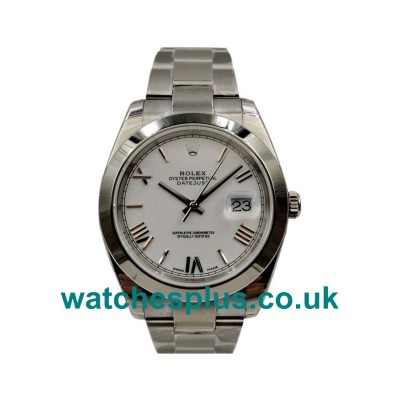 UK Perfect Replica Rolex Datejust 116200 With White Dials And Steel Cases For Sale