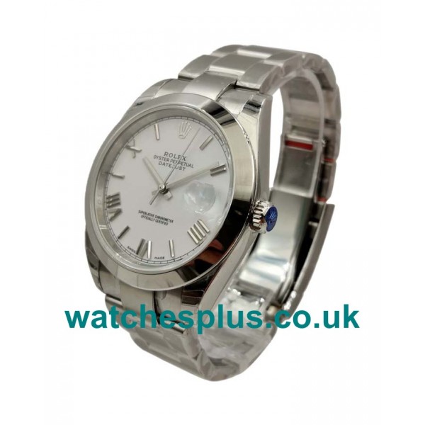 UK Perfect Replica Rolex Datejust 116200 With White Dials And Steel Cases For Sale