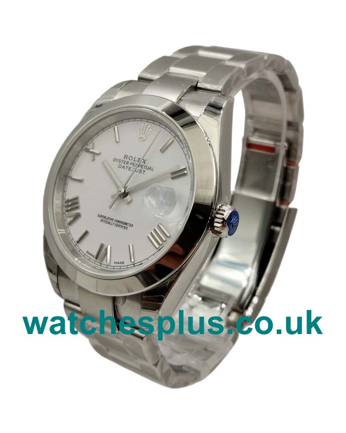 UK Perfect Replica Rolex Datejust 116200 With White Dials And Steel Cases For Sale