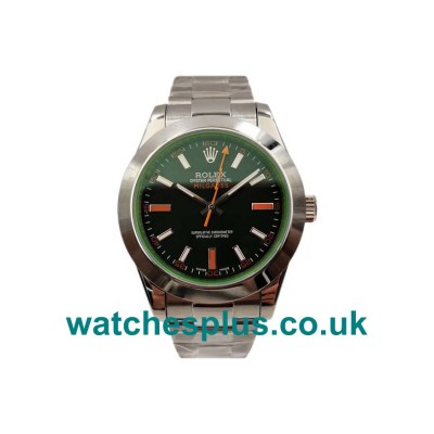 UK Best 1:1 Replica Rolex Milgauss 116400 GV With Black Dials And Steel Cases For Sale