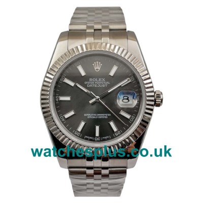 UK Best 1:1 Replica Rolex Datejust 126334 With Anthracite Dials And Steel Cases For Sale