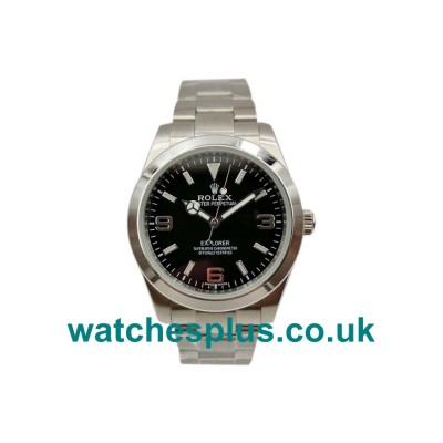 UK Swiss Made Rolex Explorer 214270 Replica Watches With Black Dials For Men