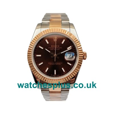 UK Best 1:1 Chocolate Dials Replica Rolex Datejust 126331 With Rose Gold & Steel Cases For Sale