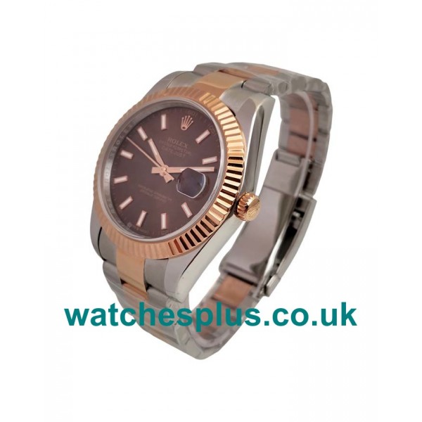 UK Best 1:1 Chocolate Dials Replica Rolex Datejust 126331 With Rose Gold & Steel Cases For Sale