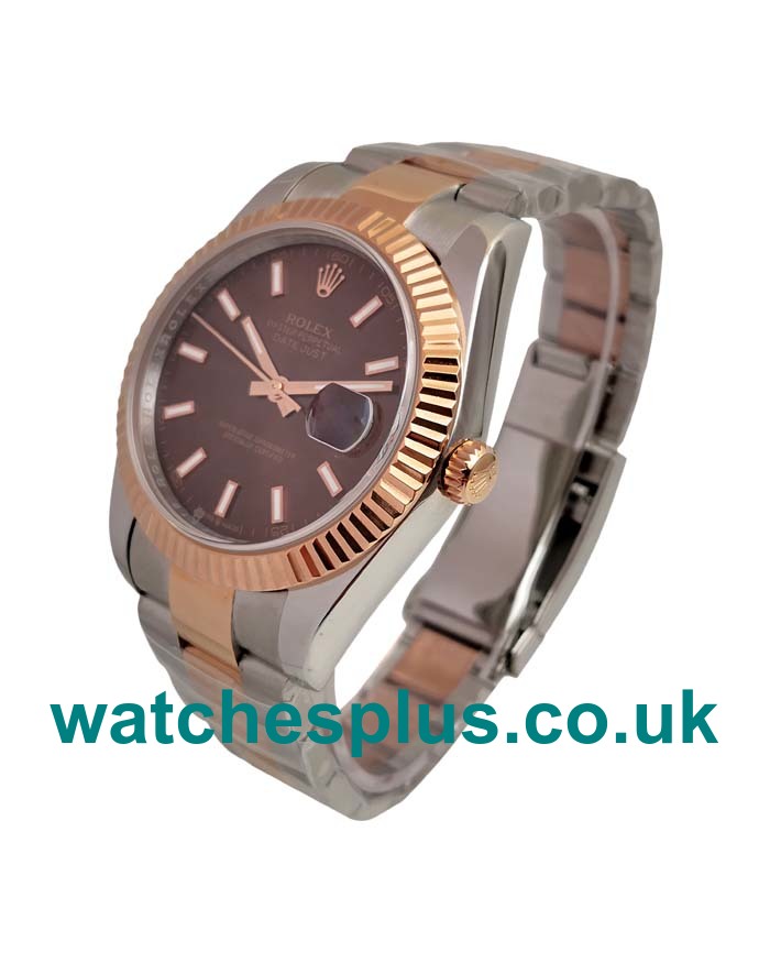 UK Best 1:1 Chocolate Dials Replica Rolex Datejust 126331 With Rose Gold & Steel Cases For Sale