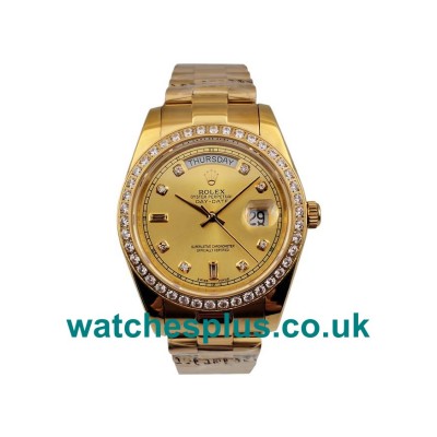 UK Cheap Rolex Day-Date 118348 Replica Watches With Champagne Dials For Sale