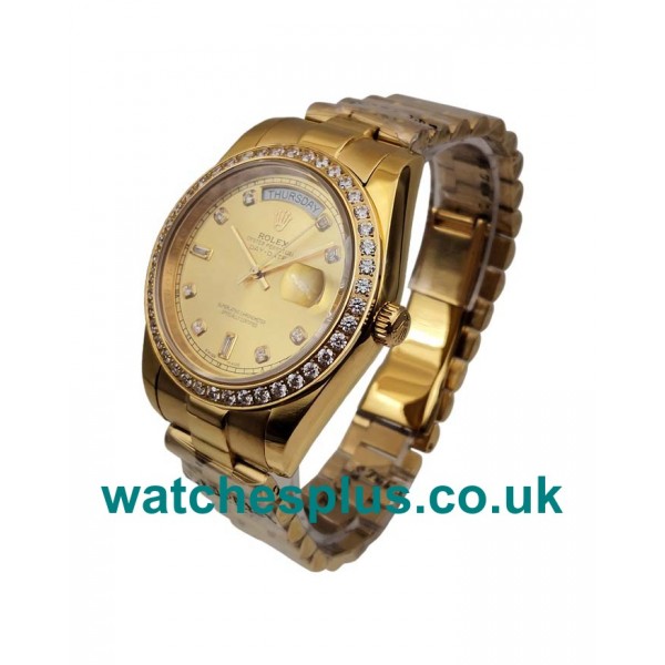 UK Cheap Rolex Day-Date 118348 Replica Watches With Champagne Dials For Sale