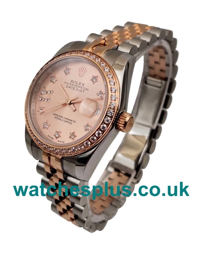 UK Swiss Made Rolex Datejust 279381 31 MM Rose Gold Dials Men Replica Watches