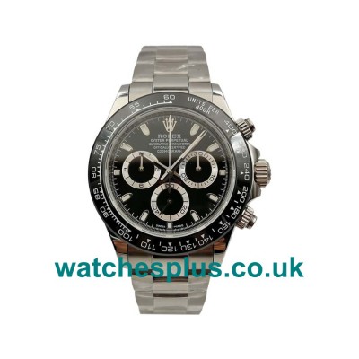 UK Swiss Made Rolex Daytona 116500 40 MM Black Dials Men Replica Watches