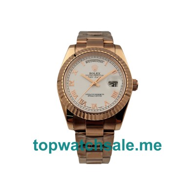 UK High End Rolex Day-Date 118235 Replica Watches With White Dials For Sale