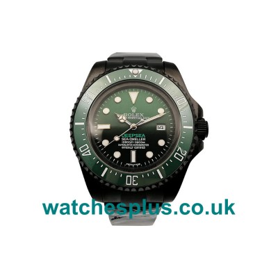 UK Best 1:1 Rolex Sea-Dweller Deepsea 126660 Replica Watches With Green & Black Dials For Sale