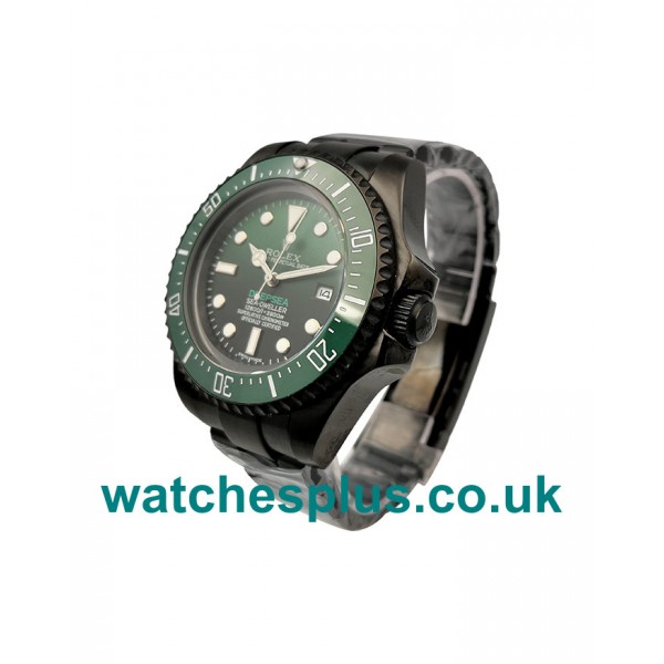 UK Best 1:1 Rolex Sea-Dweller Deepsea 126660 Replica Watches With Green & Black Dials For Sale