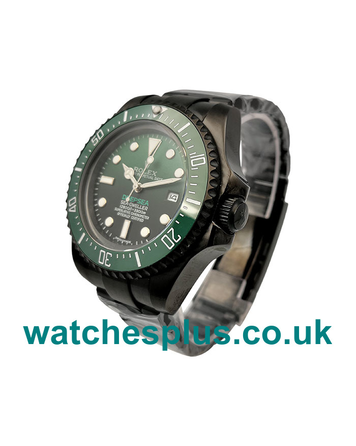 UK Best 1:1 Rolex Sea-Dweller Deepsea 126660 Replica Watches With Green & Black Dials For Sale