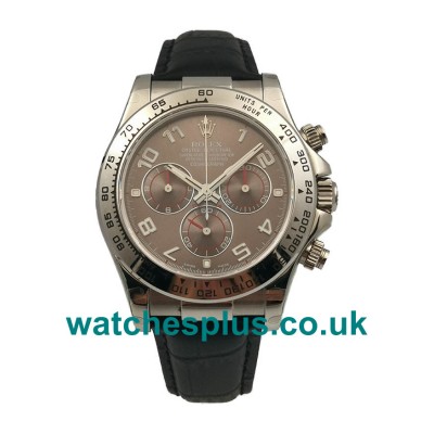 UK Cheap Rolex Daytona 116519 Replica Watches With Grey Dials For Sale