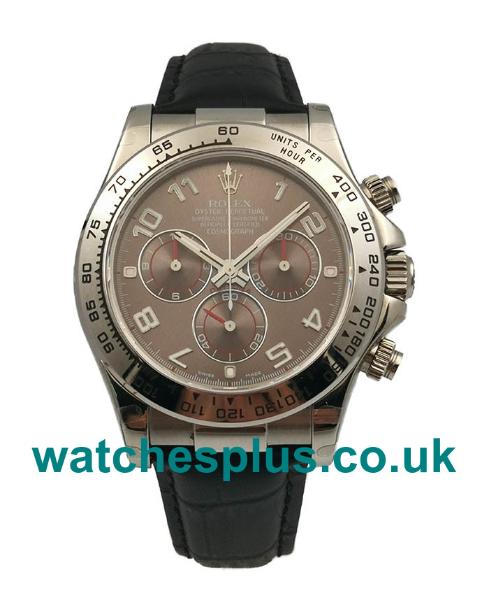 UK Cheap Rolex Daytona 116519 Replica Watches With Grey Dials For Sale