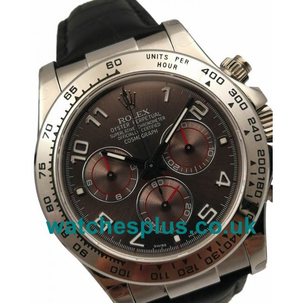 UK Cheap Rolex Daytona 116519 Replica Watches With Grey Dials For Sale