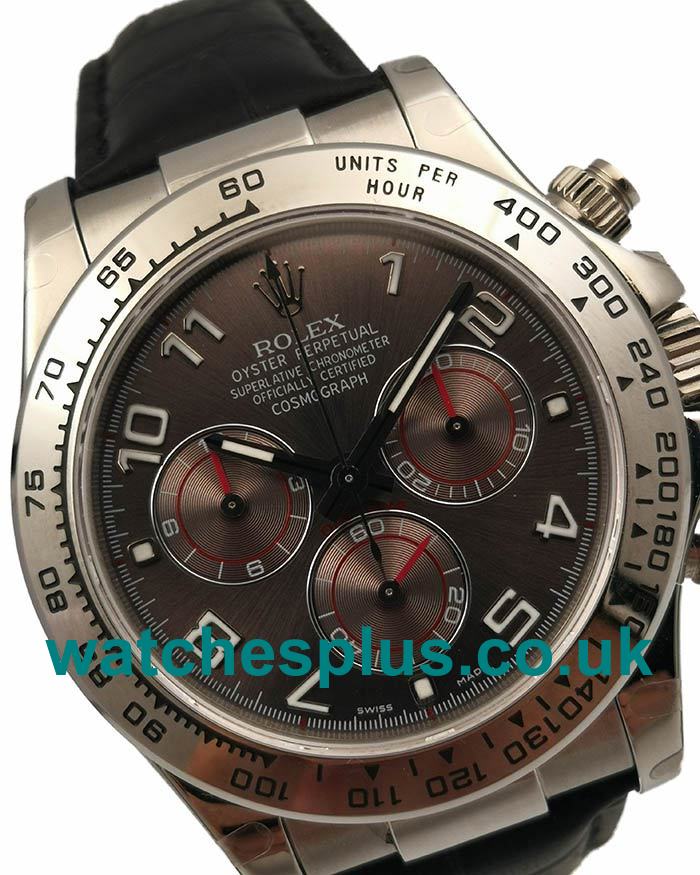 UK Cheap Rolex Daytona 116519 Replica Watches With Grey Dials For Sale