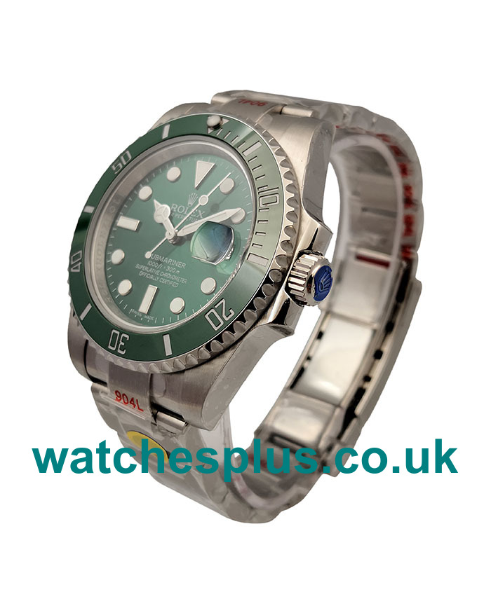 UK Best Quality Rolex Submariner 116610 LV Replica Watches With Green Dials For Sale