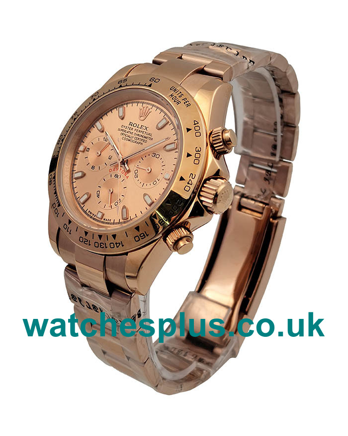 AAA Quality Rolex Daytona 116505 Fake Watches With Pink Dials For Sale