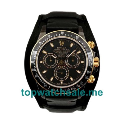 UK Top Quality Replica Rolex Daytona Cosmograph Kravitz Design LK 01 RL Ceramic Black Dial Swiss 4130 Run 6@SEC