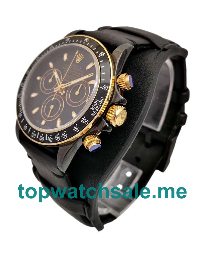 UK Top Quality Replica Rolex Daytona Cosmograph Kravitz Design LK 01 RL Ceramic Black Dial Swiss 4130 Run 6@SEC