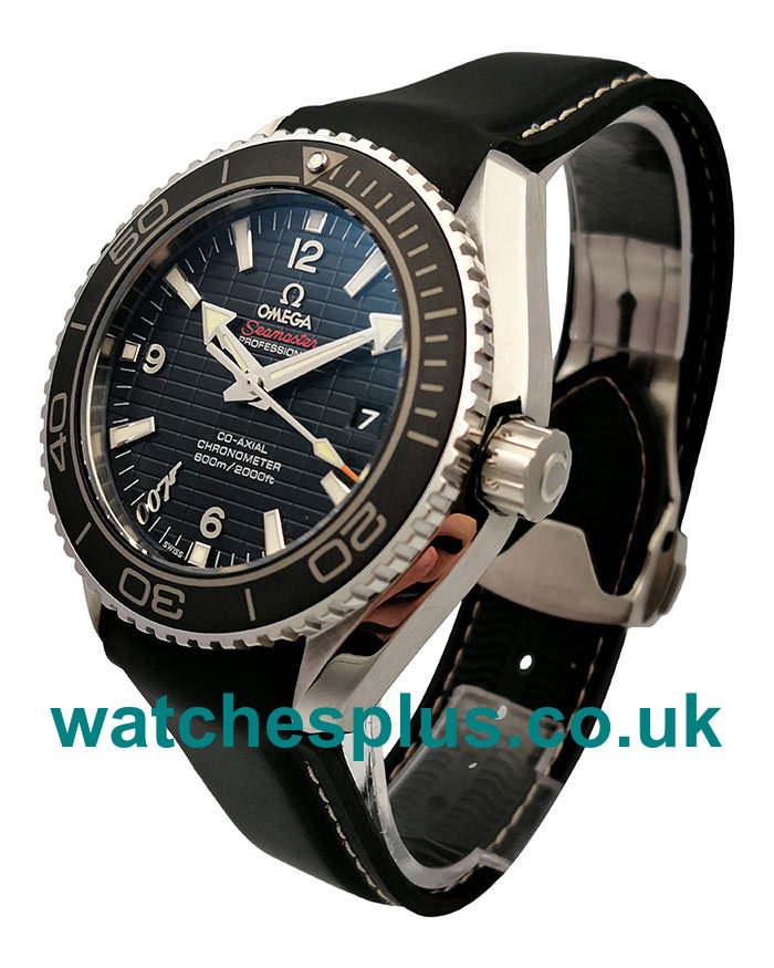 UK High Quality Fake Omega Seamaster Planet Ocean 215.33.44.21.01.001 With Black Dials For Men