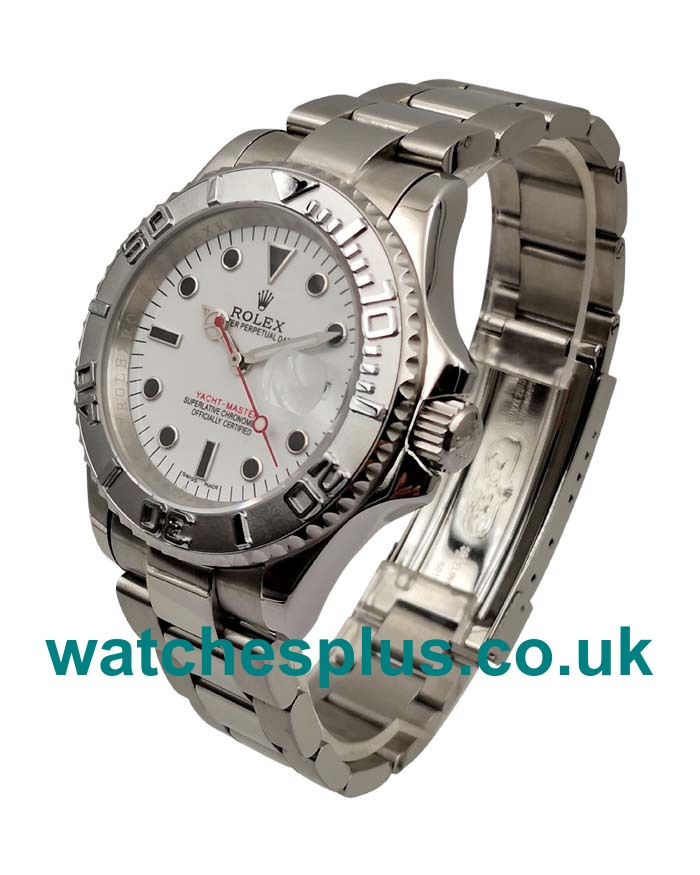 UK Cheap Rolex Yacht-Master 16622 Replica Watches With White Dials For Sale