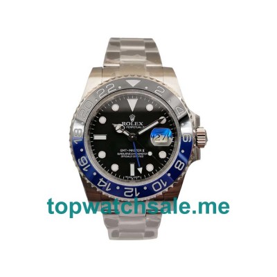 UK Top Replica Rolex GMT-Master II 116710BLNR Batman V7 Stainless Steel Black Dial Swiss 3186