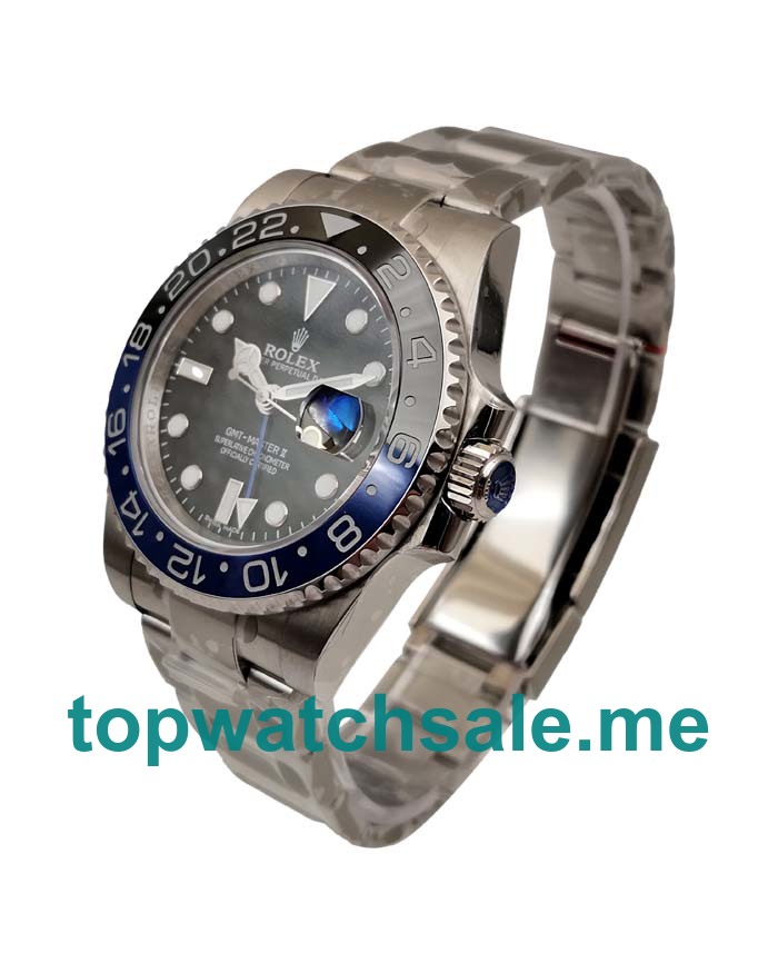 UK Top Replica Rolex GMT-Master II 116710BLNR Batman V7 Stainless Steel Black Dial Swiss 3186