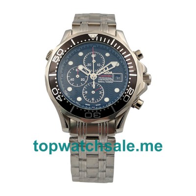 Best Quality Omega Seamaster Chrono Diver 213.30.42.40.01.001 Fake Watches With Black Dials For Sale