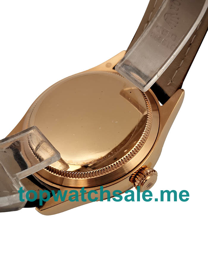 UK High Quality Replica Rolex Cellini Date 50515 VF Rose Gold White Dial Swiss 3165