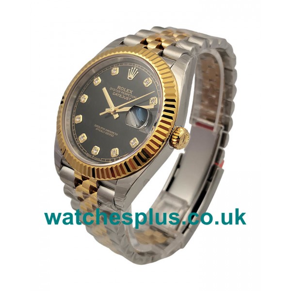 UK Top Quality Replica Rolex Datejust II 116333 41MM EW Stainless Steel & Yellow Gold Black Dial Swiss 3235