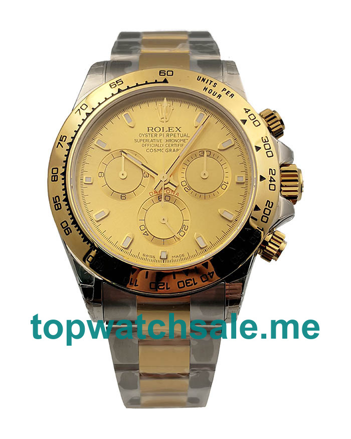 UK Top Quality Replica Rolex Daytona Cosmograph Watches With Champagne Dial For Sale