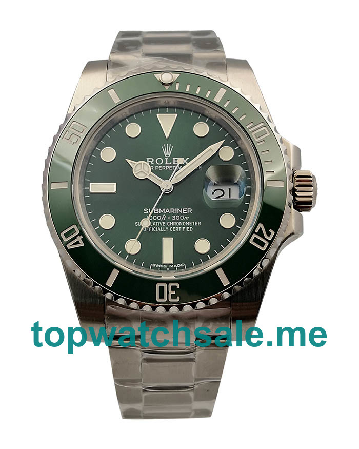 UK Swiss Made Replica Rolex Submariner Date 116610LV 2018 N V8S Stainless Steel Green Dial Swiss 3135