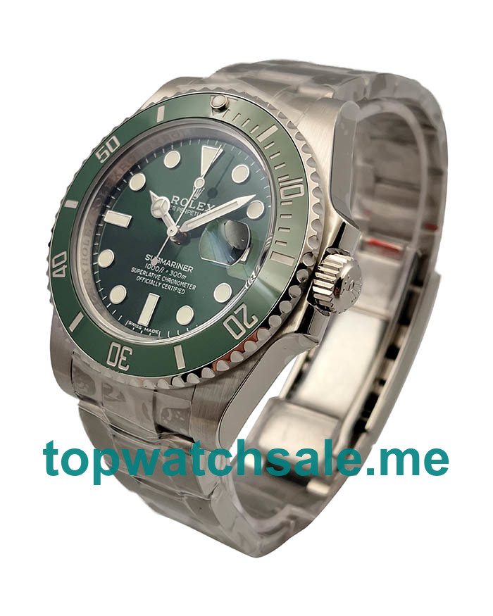 UK Swiss Made Replica Rolex Submariner Date 116610LV 2018 N V8S Stainless Steel Green Dial Swiss 3135