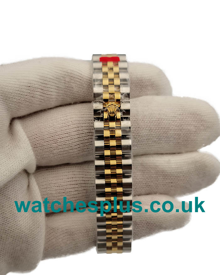 UK Swiss Made Rolex Lady-Datejust 179383 Replica Watches With Champagne Dials For Sale