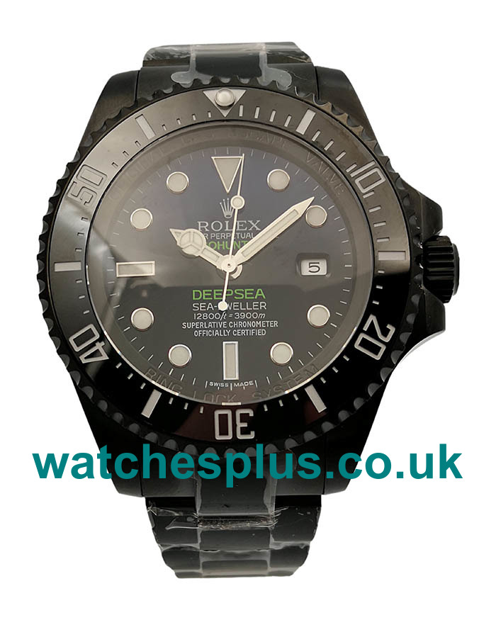 UK Swiss Made Replica Rolex Deepsea 116660 Jacques Piccard V5 PVD D-Blue Dial Swiss 2836-2