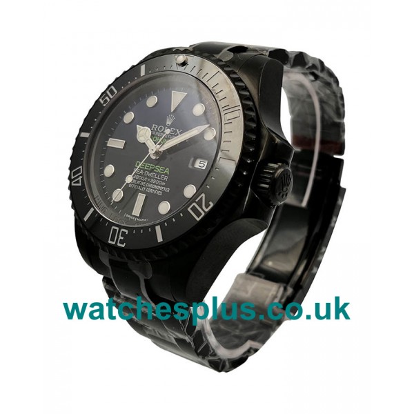 UK Swiss Made Replica Rolex Deepsea 116660 Jacques Piccard V5 PVD D-Blue Dial Swiss 2836-2