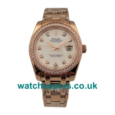 UK Perfect 1:1 Fake Rolex Pearlmaster 81285 With Mother-Of-Pearl Dials For Women