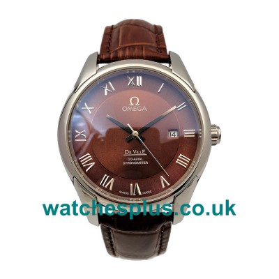 High Quality Omega De Ville Hour Vision 431.10.41.21.003 Fake Watches With Brown Dials For Men