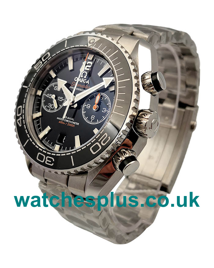 Best 1:1 Omega Seamaster Planet Ocean 215.30.46.51.01.001 Fake Watches With Black Dials For Men