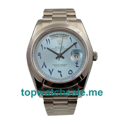 UK High Quality Rolex Day-Date 228206 Replica Watches With Ice Blue Dials Online