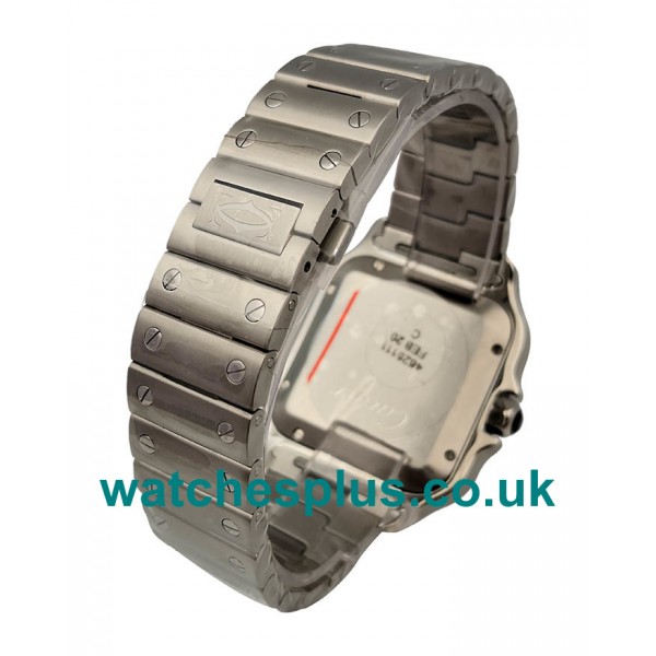 UK High Quality Fake Cartier Santos WSSA0013 With Blue Dials And Steel Cases For Sale