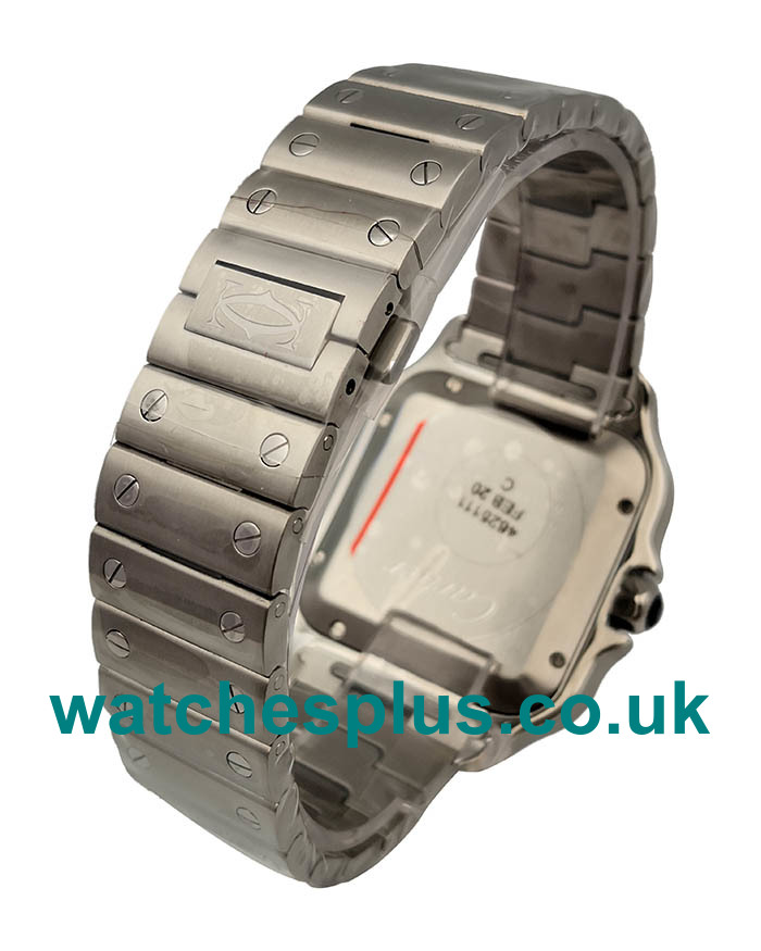 UK High Quality Fake Cartier Santos WSSA0013 With Blue Dials And Steel Cases For Sale