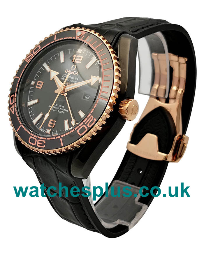 UK Perfect 1:1 Omega Seamaster Planet Ocean 215.63.46.22.01.001 Replica With Black Dials For Men