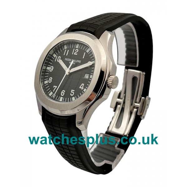 UK Best Quality Patek Philippe Aquanaut 5167A Replica Watches With Black Dials For Men