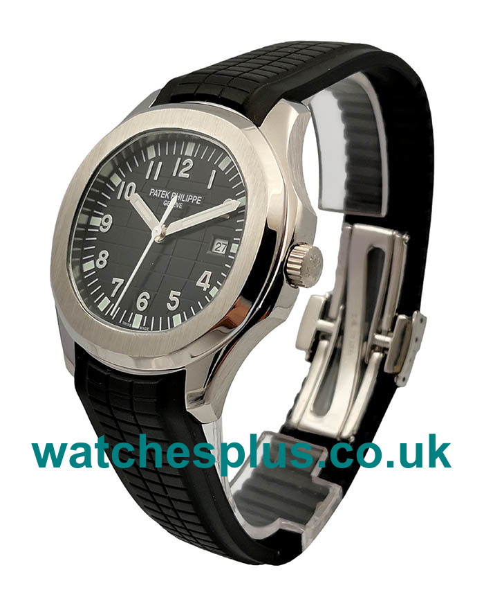 UK Best Quality Patek Philippe Aquanaut 5167A Replica Watches With Black Dials For Men