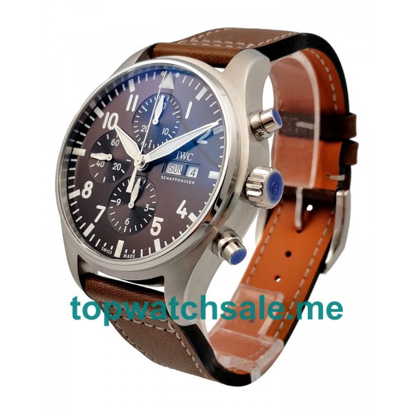 UK High Quality Replica IWC Pilots IW377714 - 40.5 MM Watches With Brown Dials For Sale