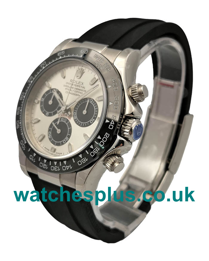 UK Top Replica Rolex Daytona Cosmograph 116519LN JH Stainless Steel Silver Dial Swiss 4130 Run 6@SEC