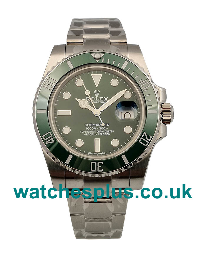 UK Online Replica Rolex Submariner Date 116610LV 2018 N V9S Stainless Steel 904L Green Dial Swiss 3135 Watches